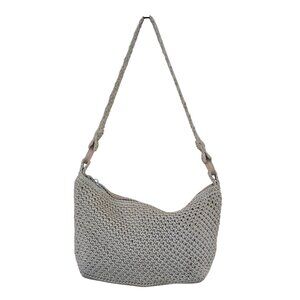 The Sak Crochet Hobo Bag With Zipper Closure boho nautical cottagecore